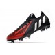 adidas Predator Edge.1 Low FG Uomo Nero Bianco Rosso