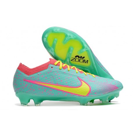 Nike Air Zoom Mercurial Vapor 15 Elite FG Blu Rosa Giallo