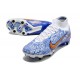 Nike Air Zoom Mercurial Superfly 9 Elite SG Bianco Blu