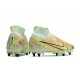 Nike Air Zoom Mercurial Superfly 9 Elite SG Verde Orzo Blu Nerastro Arancione Total