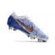 Nike Zoom Mercurial Vapor 15 Elite SG Bianco Blu Or