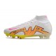 Nike Zoom Mercurial Superfly 9 Elite Fg Bianco Giallo Rosa