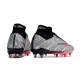Nike Air Zoom Mercurial Superfly 9 Elite SG Argento Metallico Rosa Hyper Nero