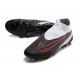 Scarpe Nike Phantom GX Elite DF FG Nero Grigio Rosso