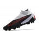 Scarpe Nike Phantom GX Elite DF FG Nero Grigio Rosso