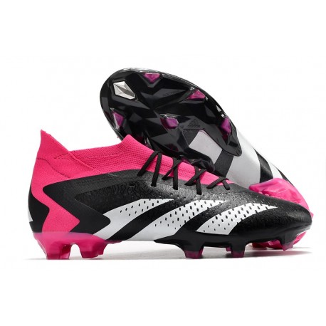 adidas Predator Accuracy .1 FG Scarpa Nero Core Bianco Rosa Shock Team