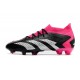 adidas Predator Accuracy .1 FG Scarpa Nero Core Bianco Rosa Shock Team