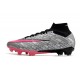 Nike Zoom Mercurial Superfly 9 Elite Fg Rosa Argento Nero