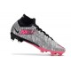 Nike Zoom Mercurial Superfly 9 Elite Fg Rosa Argento Nero