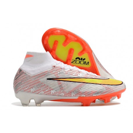 Nike Zoom Mercurial Superfly 9 Elite Fg Bianco Oro