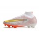 Nike Zoom Mercurial Superfly 9 Elite Fg Bianco Oro
