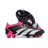 adidas Predator Accuracy .1 Low FG Nero Core Bianco Rosa Shock Team