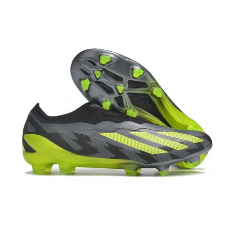 Scarpa adidas X Crazyfast.1 LL FG Nero Core Team Giallo Solare 2 Grigio 5