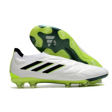 Scarpa adidas Copa Pure+ FG Bianco Nero Core Limone Lucido