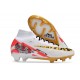 Nike Air Zoom Mercurial Superfly IX Elite Fg MR Bianco Rosso Oro