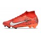 Nike Air Zoom Mercurial Superfly IX Elite Fg MDS Rosso Bianco