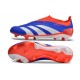 adidas Predator Elite Senza Lacci FG Blu Bianco Rosso