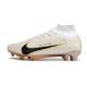 Nike Air Zoom Mercurial Superfly IX Elite Fg Bianco Oro Nero