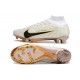 Nike Air Zoom Mercurial Superfly IX Elite Fg Bianco Oro Nero