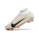 Nike Air Zoom Mercurial Superfly IX Elite Fg Bianco Oro Nero