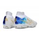 Nike Air Zoom Mercurial Superfly IX Elite Fg Bianco Blu Oro