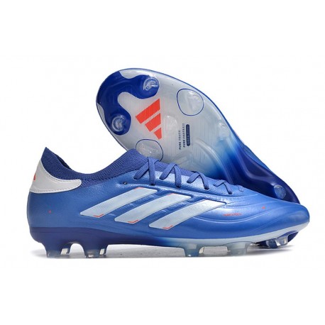 adidas Copa Pure 2 + Elite FG Blu Lucido Bianco Rosso Solare