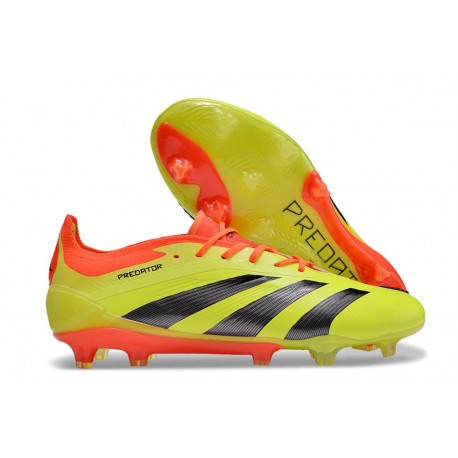 Scarpa Calcio adidas Predator Elite FG Giallo Nero Rosso 