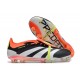adidas Predator Elite Tongue FG Nero Core Bianco Rosso Solare