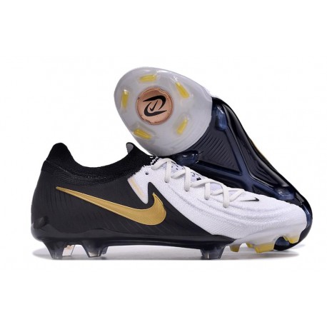 Nike Phantom Luna 2 Elite L FG Bianco Nero Oro Metallizzato