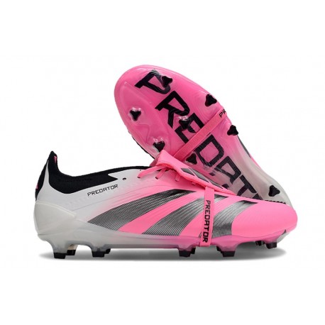 adidas Predator Elite Tongue FG Rosa Bianco Nero