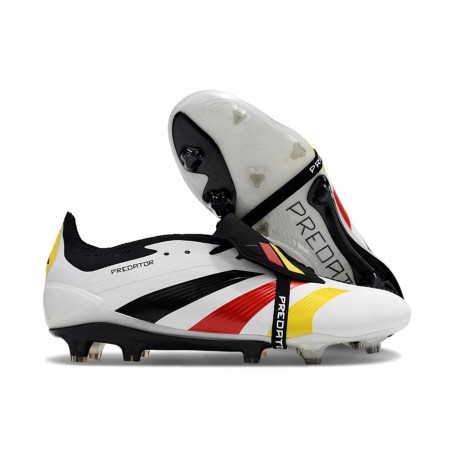 adidas Predator Elite Tongue FG Bianco Nero Rosso Giallo