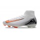 Scarpe Nike Zoom Mercurial Superfly X Elite FG Bianco Arancio Nero