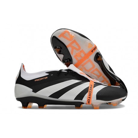 adidas Predator Elite Foldover Tongue FG Nero Bianco Arancione