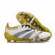 adidas Predator Elite Foldover Tongue FG Bianco Oro Argento