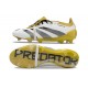 adidas Predator Elite Foldover Tongue FG Bianco Oro Argento