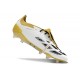 adidas Predator Elite Foldover Tongue FG Bianco Oro Argento
