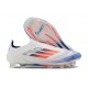 adidas F50 Elite Senza Lacci FG Bianco Blu Lucido Rosso Solare