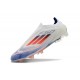 adidas F50 Elite Senza Lacci FG Bianco Blu Lucido Rosso Solare