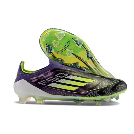 adidas F50 Elite Senza Lacci FG Unity Viola Bianco Limone Lucido