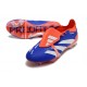 adidas Predator Elite Foldover Tongue FG Blu Lucido Ftwr Bianco Rosso Solare