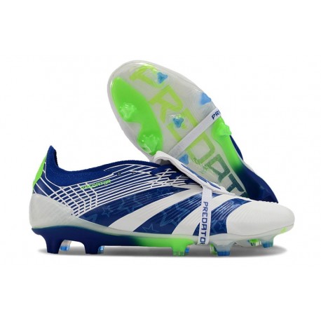 adidas Predator Elite Foldover Tongue FG Bianco Blu Verde