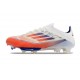 adidas Scarpa da Calcio F50+ Elite FG Ftwr Bianco Rosso Solare Blu Lucido