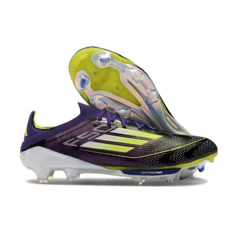 adidas Scarpa da Calcio F50+ Elite FG Unity Viola Bianco Limone Lucido
