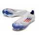 adidas Scarpa da Calcio F50+ Elite FG Ftwr Bianco Rosso Solare Blu Lucido