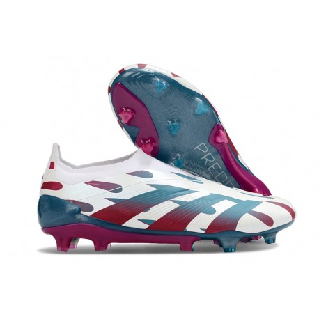 adidas Predator Elite Senza Lacci FG Bianco Rosso Blu