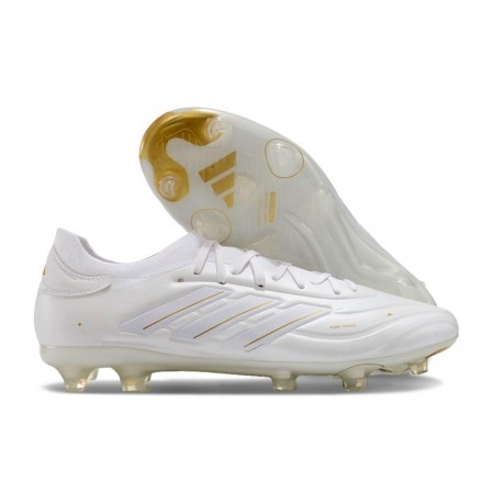 adidas Copa Pure 2 + Elite FG Pelle Ftwr Bianco Oro Met