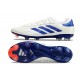 adidas Copa Pure 2 + Elite FG Pelle Ftwr Bianco Blu Lucido Rosso Solare