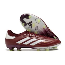 adidas Copa Pure 2 + Elite FG Pelle Ombra Rosso Bianco Team Giallo Solare