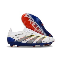 Scarpa Calcio adidas Predator Elite FG Bianco Grigio Blu Rosso