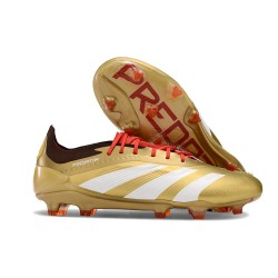 Scarpa Calcio adidas Predator Elite FG Oro Bianco Rosso